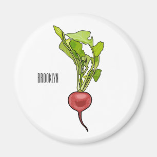 Imán Ilustracion personalizado de Radish