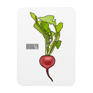 Imán Ilustracion personalizado de Radish
