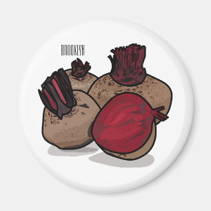 Imán Ilustracion personalizado de remolacha
