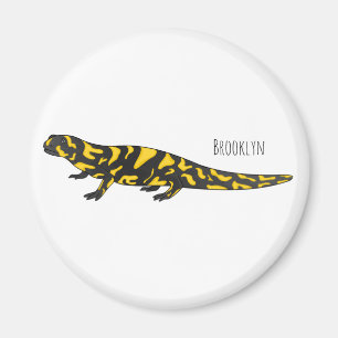 Imán Ilustracion personalizado de salamandra tigre