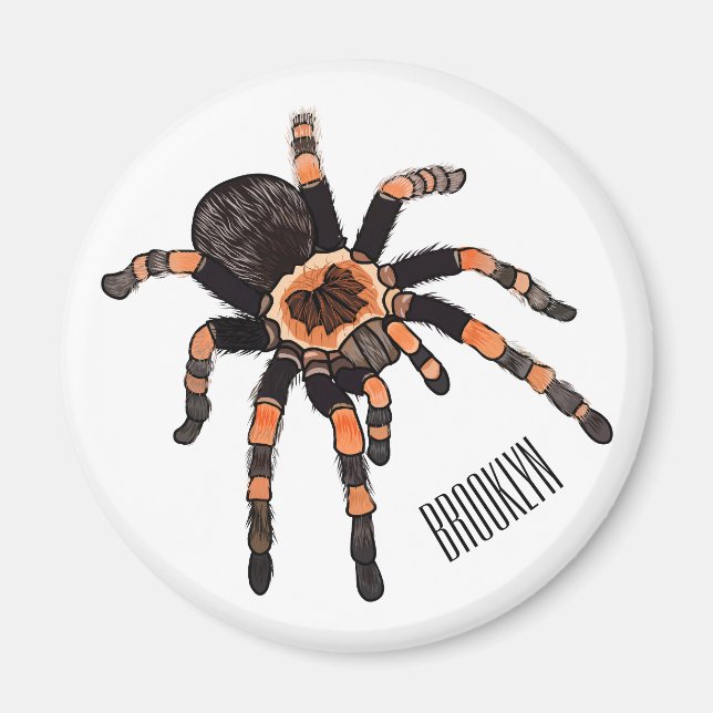 Imán Ilustracion personalizado de Tarantula (Frente)