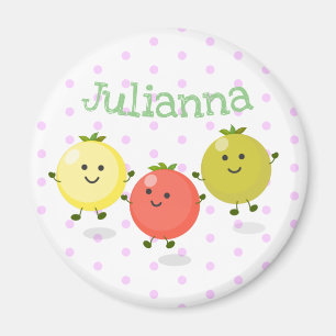 Imán Ilustracion personalizado de tomates de cerezo
