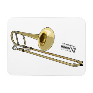 Imán Ilustracion personalizado de Trombone