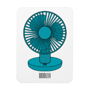 Imán Ilustracion personalizado de ventilador