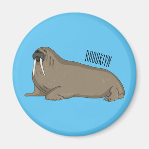 Imán Ilustracion personalizado de Walrus