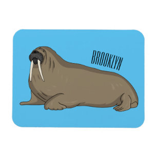 Imán Ilustracion personalizado de Walrus