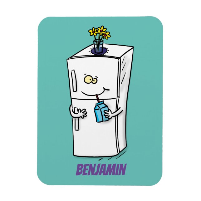Imán Ilustracion personalizado frigorífico divertido (Vertical)