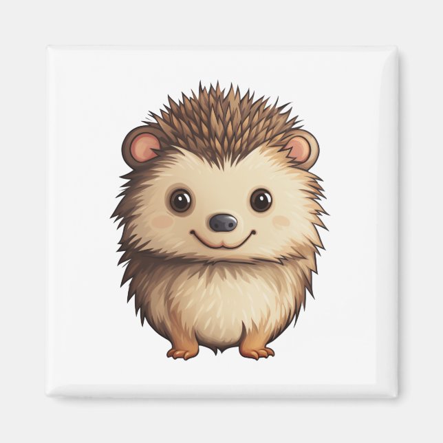 Imán ilustracion personalizado hedgehog (Frente)