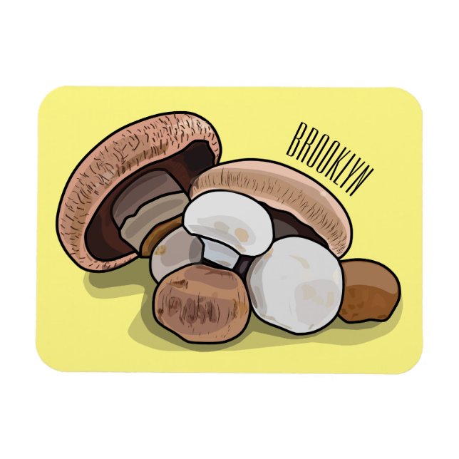Imán Ilustracion personalizado hongo (Horizontal)