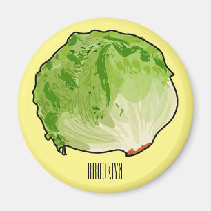 Imán Ilustracion personalizado Lettuce