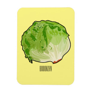 Imán Ilustracion personalizado Lettuce