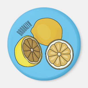 Imán Ilustracion personalizado limón