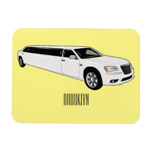 Imán Ilustracion personalizado limusina