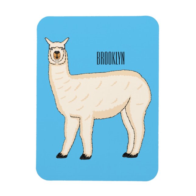 Imán Ilustracion personalizado Llama (Vertical)