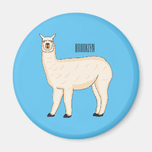 Imán Ilustracion personalizado Llama