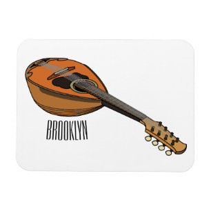 Imán Ilustracion personalizado Mandolin