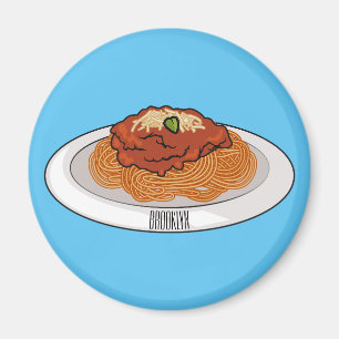 Imán Ilustracion personalizado Spaghetti