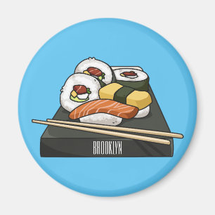 Imán Ilustracion personalizado Sushi