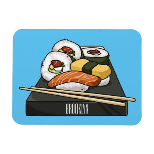 Imán Ilustracion personalizado Sushi