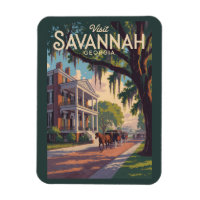 Ilustración retro de caballo y carruaje de Savanna