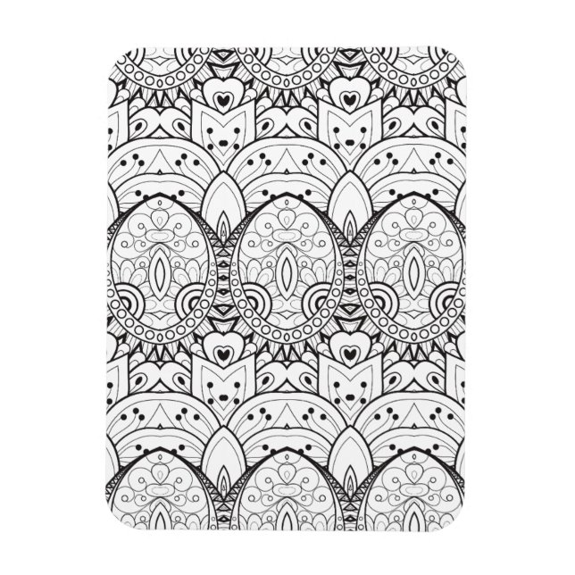 Imán Ilustracion tribal inspirado (Vertical)