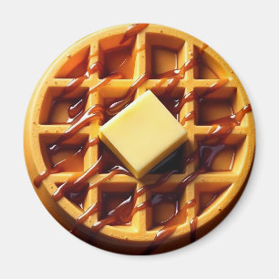 Imán Ilustracion Waffle