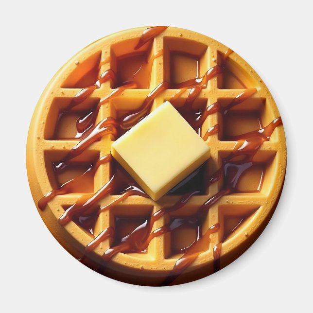 Imán Ilustracion Waffle (Frente)
