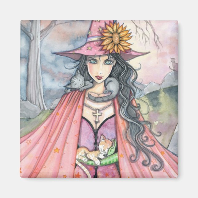 Imán "ilustraciones de molly harrison" (Frente)