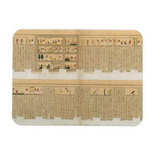 Imán Ilustraciones de un manuscrito de Pampus con