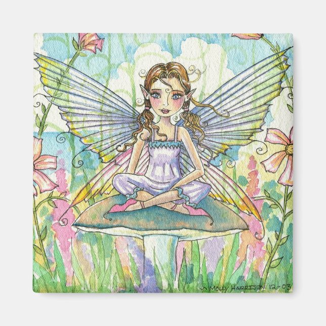 Imán "ilustraciones molly harrison" (Frente)