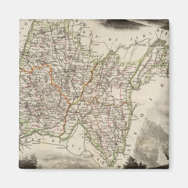 Imán Ilustraciones, paisajes (Frente)