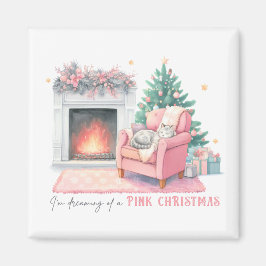 Imán I'm Dreaming of a Pink Christmas Magnet