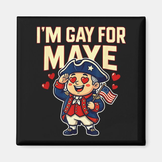 Imán I'm Gay For Maye Funny Hearts  (Frente)