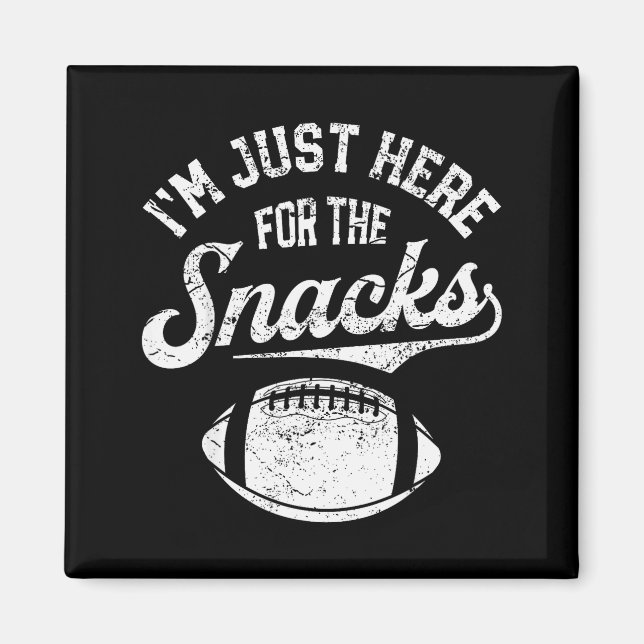 Imán I'm Just Here For The Snacks Funny Fantasy Footbal (Frente)