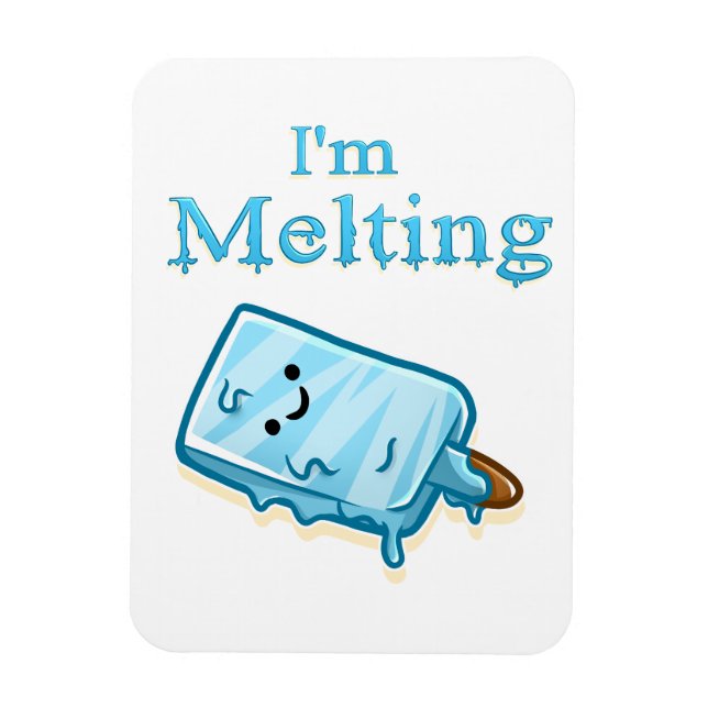 Imán I'm Melting – Cute Popsicle Pun (Vertical)