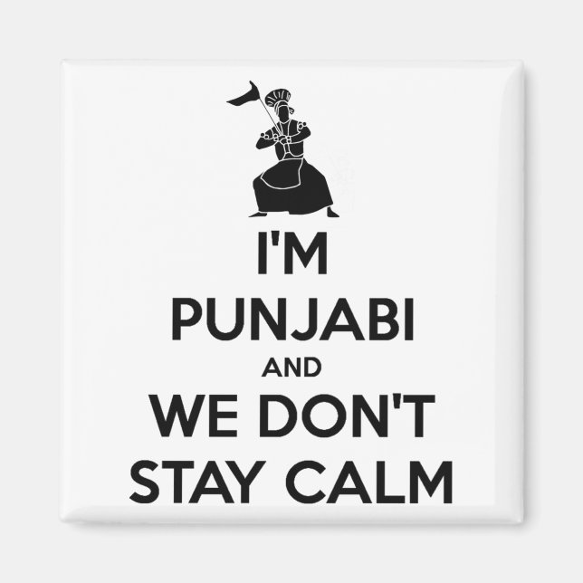 Imán Im Punjabi And We Dont Keep Calm Baby  (Frente)