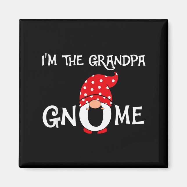 Imán I'm The Grandpa Gnome Funny Christmas Gnome  (Frente)