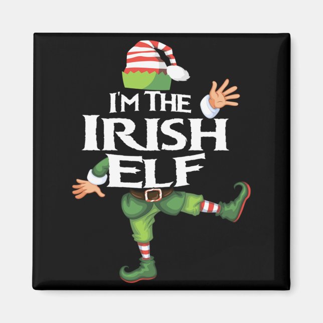 Imán Im The Irish Elf Christmas Eve Xmas Elf Squad Cos  (Frente)
