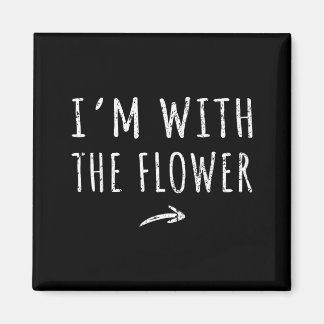 Imán Im With The Flower Matching Lazy Halloween Costume