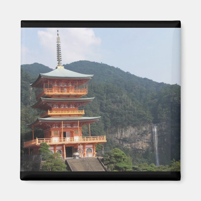 Imán Imã Da Paisagem Japonesa (Frente)