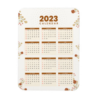 Imán Ímã Flexível MINI CALENDAR 2023