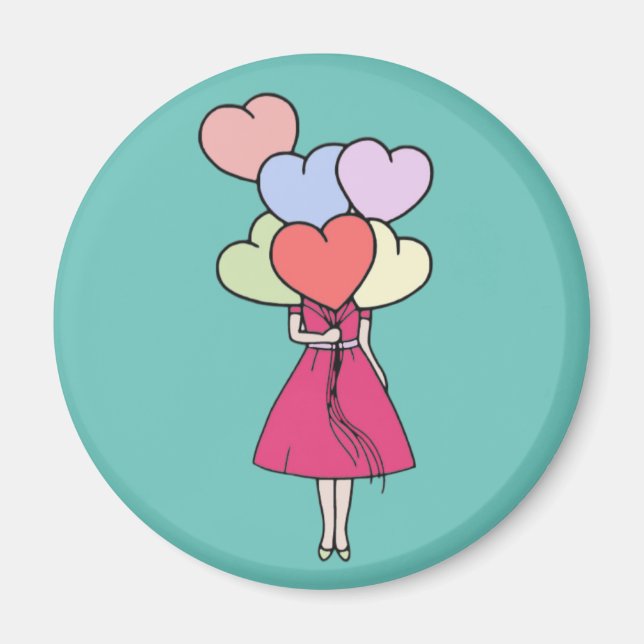 Imán Imã fofo de Geladeira (Frente)