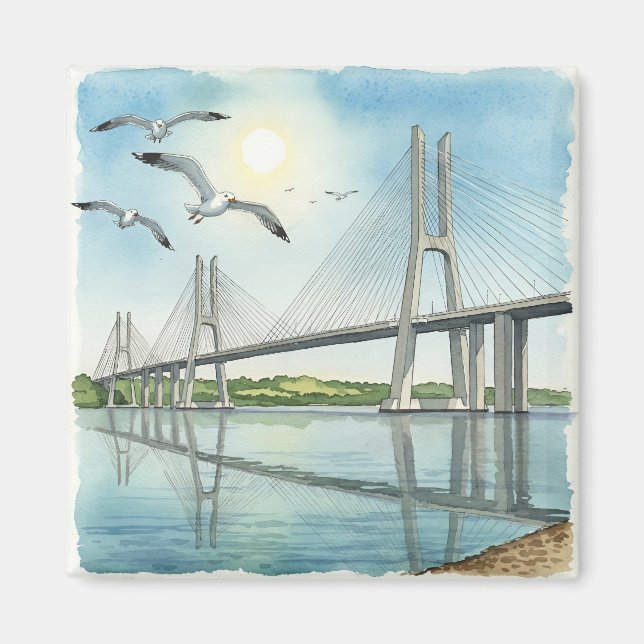 Imán Imã - Portugal - Lisboa - Ponte Vasco da Gama (Frente)