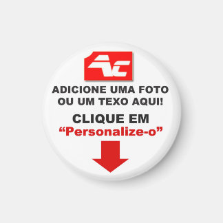 Imán Imã Redondo Personalizado - Pequeno - 3,2 Cm