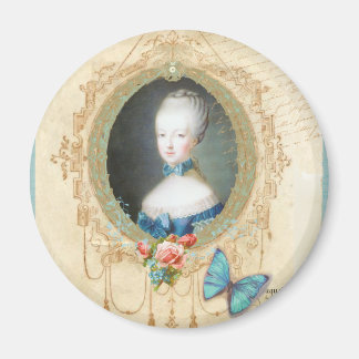 Imán Imagen de arte de mariposa de la joven Marie Antoi