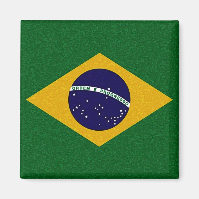 IMÁN IMAGEN DE BANDERA BRASIL (Frente)