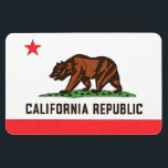 IMÁN IMAGEN DE BANDERA CALIFORNIA<br><div class="desc">Bandera estatal del Estado Dorado.</div>