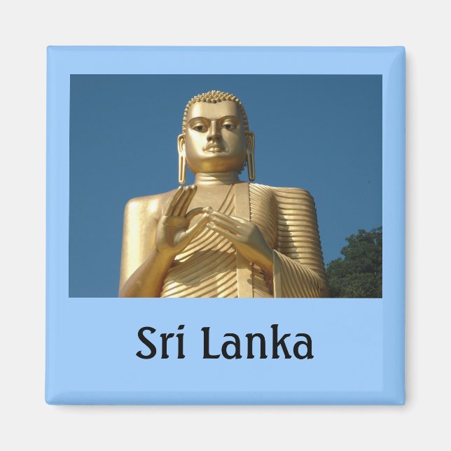 Imán Imagen de Buda Gold (Frente)