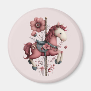 Imán Imagen de caballo de carrusel caprichoso