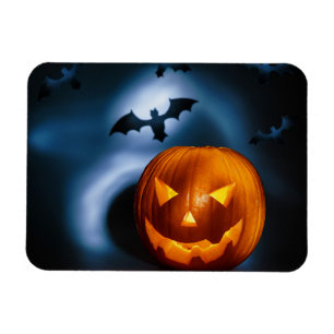 Imán Imagen de fondo de feriado de Halloween, tallada